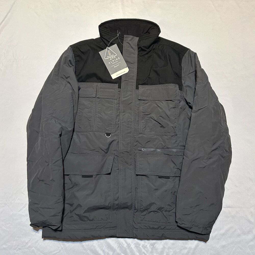 Alpine Design Gray Black Zip Thermolite Night Sky Jacket Men's M NWT